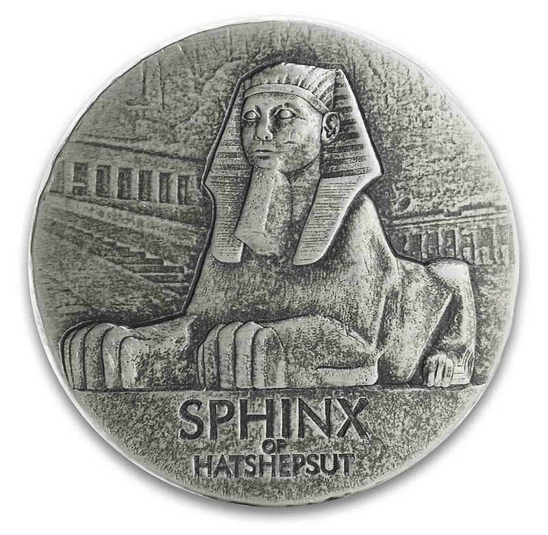 2019 Sphinx of Hatshepsut 5 Ounce Silver Coin 215.13