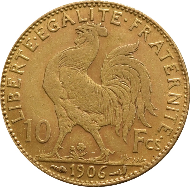 Buy 10 French Franc Gold Coins from BullionByPost From 224.40