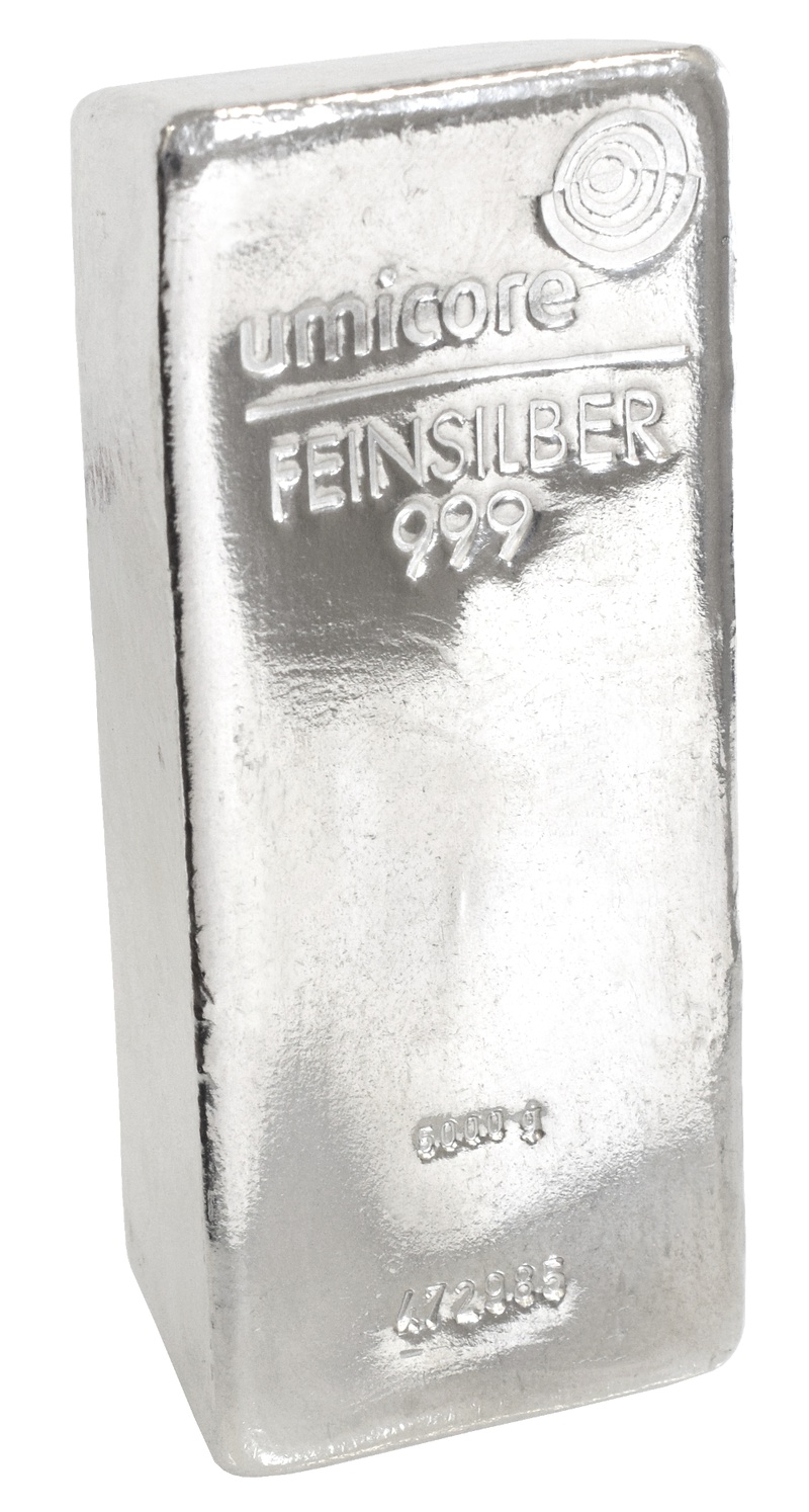 Buy 5kg Silver Bars Online | BullionByPost® - From €4,368.96